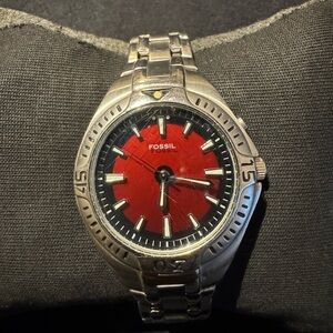 Men’s Fossil Stainless Steel Dual Color Dial Watch